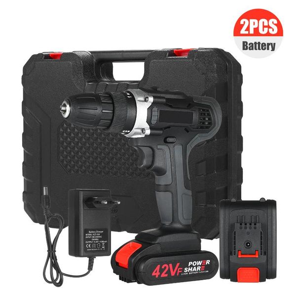 

professiona electric drills cordless screwdriver 21v drill dirve kit power 15+1 torque setting max 30n.m 3/8 with 2 batteries
