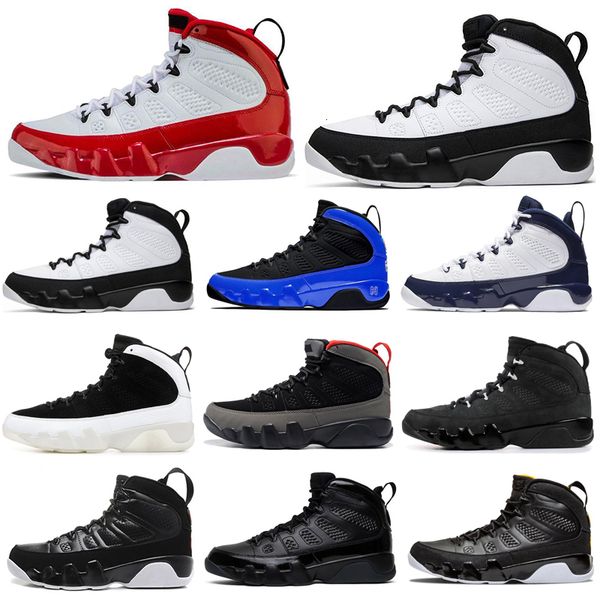 

men basketball shoes 9 9s gym red racer blue unc bred citrus anthracite og space jam mens trainers sports sneakers 7-13 wholesale