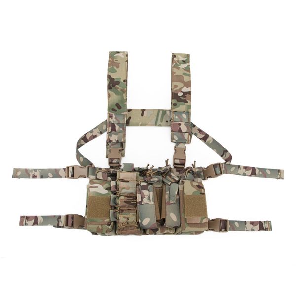 

tactical sling vest molle pouch 1000d nylon vest belt combat army battle cummerbunds with shoulder sling harness, Camo