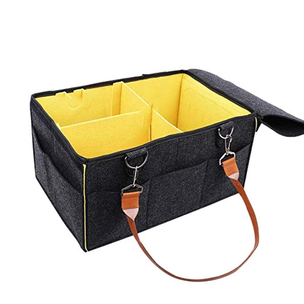 

portable baby diaper caddy organizer large size nursery essentials storage bins for changing table or car travel basket