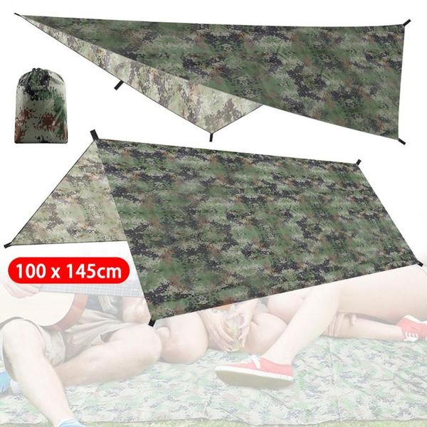 

waterproof camping tent tarp shelter hammock awning sun shade rain cover 100x145cm