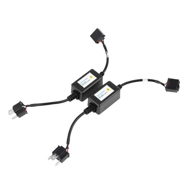 

uxcell 2 pcs h4 led headlight canbus error plug play warning canceller load resistor