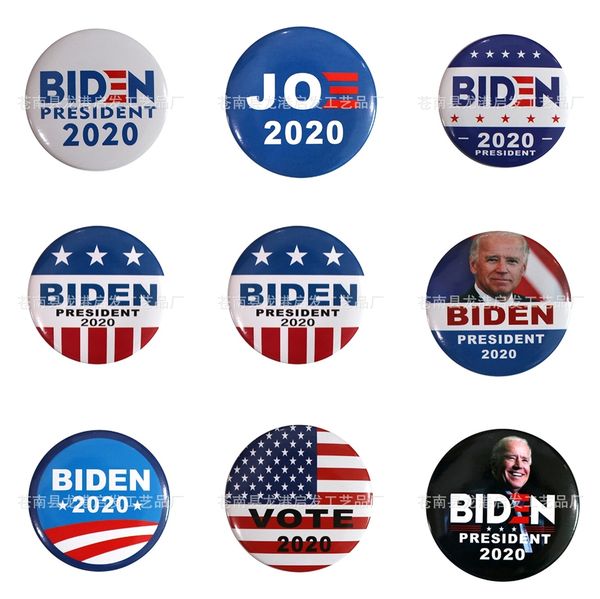 

enamel lapel pins biden badge backpack shirt collar decor bird flower tree fruit ice cream brooches pins #622, Silver