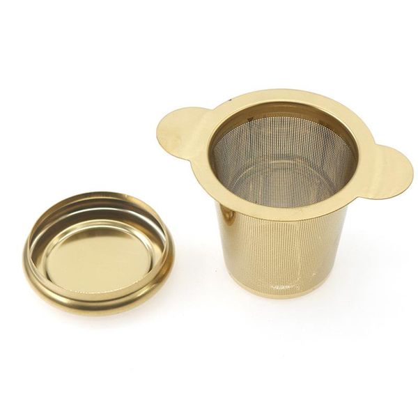 

1pc чай infuser нержавеющей стали fine mesh фильтры сетчатый фильтр для чайники кружки чашки (round / прямоугольник handle