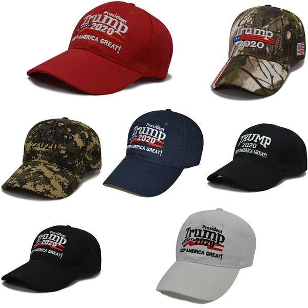 

camouflage donald trump hat usa flag baseball cap keep america great 2020 hat 3d embroidery star letter camo adjustable snapback ffa1851 #18, Blue;gray