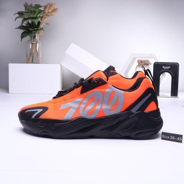

kanye west 700 vx v3 wave runner orange mens running shoes for men 700s sports sneakers black solid mens designer shoes size 11