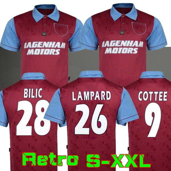 

retro 95 97 west centenary home 100 years 1995 1997 bilic lampard dicks soccer jersey football shirt camiseta de fútbol ham size s-xxl, Black;yellow