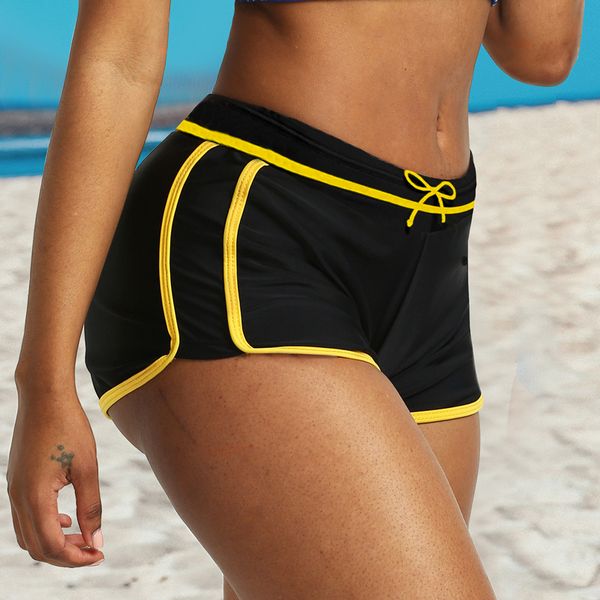 

women mid waist breathable quick dry sports running shorts lady summer regular fit gym fitness short pants, Black;blue