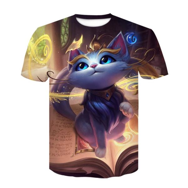 

popular game league of legends t shirt men/women 3d printed t shirts casual style hero skin t-shirt cosplay streetwear dropship, White;black