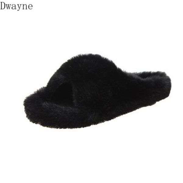 

2020 new lazy fashion wild flat non-slip cross slippers, Black