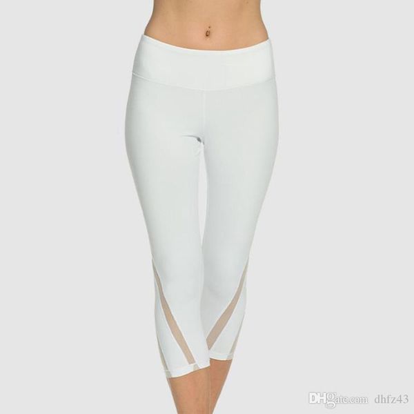 

women net yarn fitness hip-lifting leggings plus size solid hollow elastic waist casual push up leggings pants jeggings mujer, Black