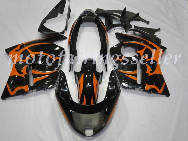 

oem quality new abs full fairings kits fit for honda cbr1100xx 97 98 99 00 01 02 03 04 05 06 07 bodywork set black and orange