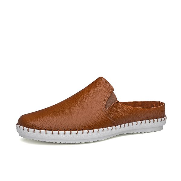 

microfiber leather mens sneakers walking driving casual shoes flat shoes breathable footwear male outdoor leisure 38-47, Black
