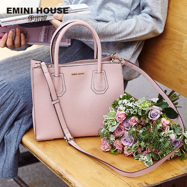 

emini house большая сумка сплит кожа роскошный дизайнер crossbody для женщин сумки на ремне леди сумки j190627