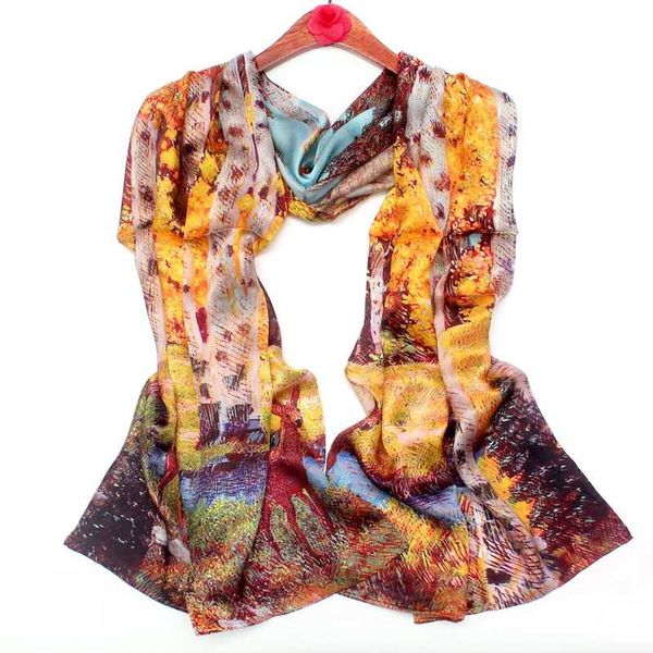 

2020 floral print 100% real silk scarf women satin shawls and wraps hijabs pink purple blue black beach cover up, Blue;gray