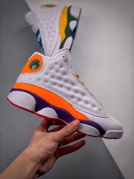 

jumpman xiii 13 gs playground white orange blue green yellow sports basketball shoes for men women designer sneakers size 36-47