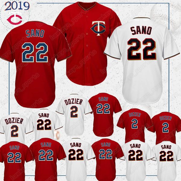 

Minnesota jersey Twins 22 Miguel Sano jersey 34 Kirby Puckett 2 Brian Dozier baseball shirts 2019 top quality