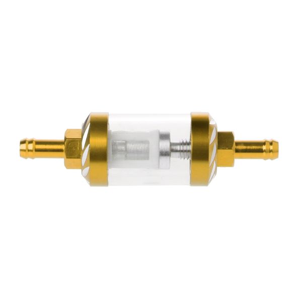 

cnc 8mm gas fuel filter scooter universal aluminum clear-view for motor dirt/pit l41a