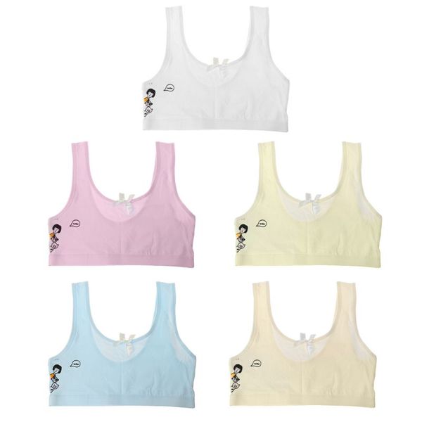 

young girl training bra cartoon bra teenager cotton vest camisoles underwear, Camo