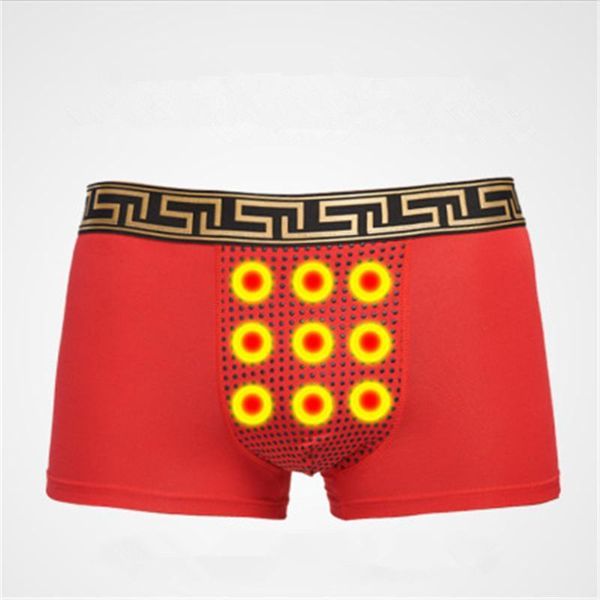 

men energy underwear health care boxer shorts russia brave strong youth new fashion trend red purple modal patchwork magnet attraction, Black;white