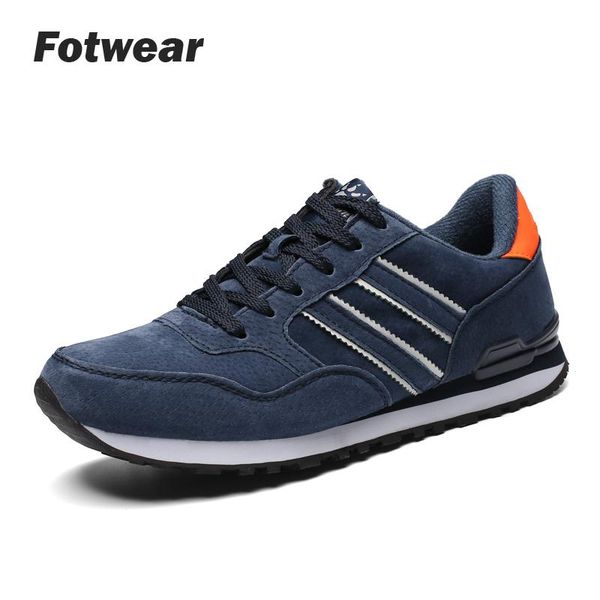 

men lightweight walking sneakers men casual shoes barefoot-like feel tennis krasovki with leather upper sport trainers, Black