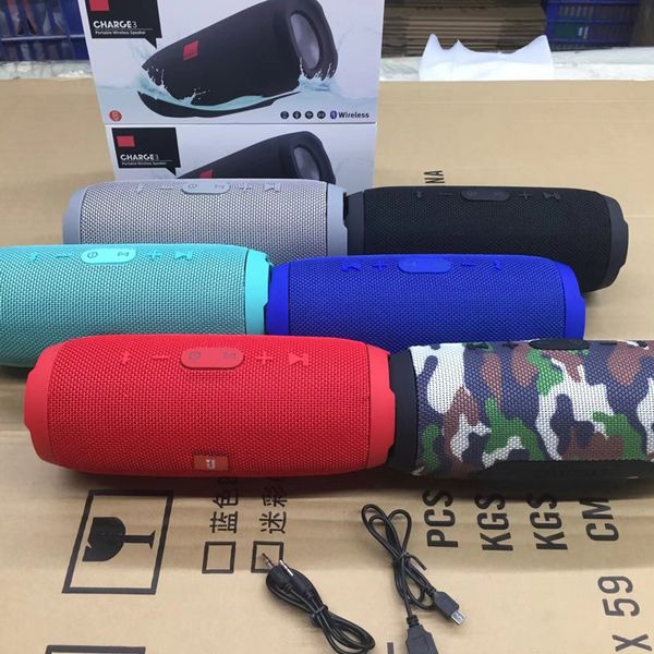 

2019 new charge 3 wirele bluetooth peaker with power bank function tf card portable waterproof for am ung 10 jbl