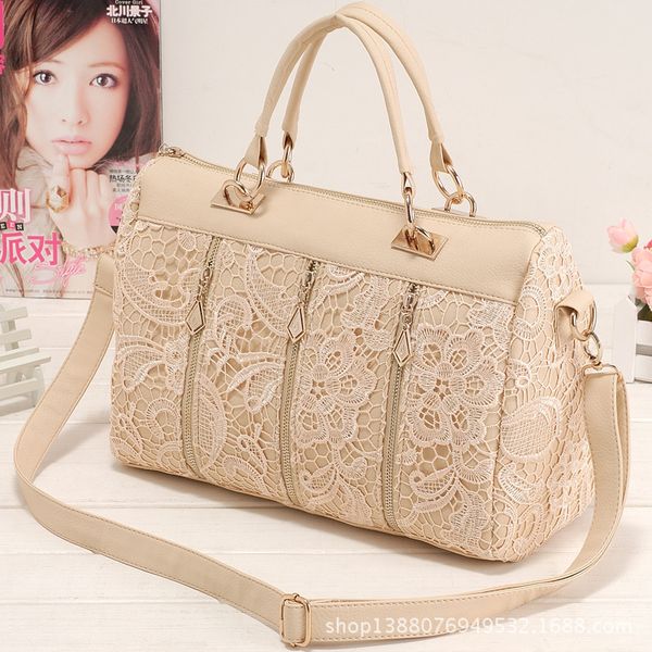 

new korean retro bag princess chic lace bag fashion shoulder handle messenger women temperament