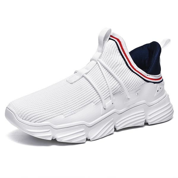 

fashion men sneakers lightweight men casual shoes outdoor breathable male footwear lace up walking shoes chaussure homme, Black