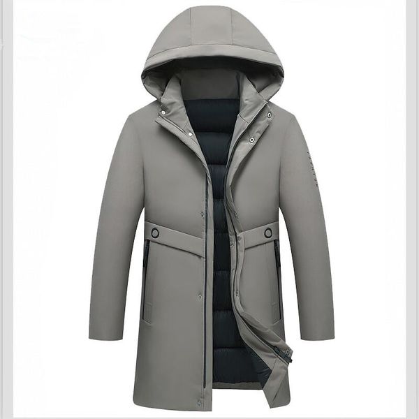 

new fashion large size 3xl winter men's jacket long 2019 winter coat men parka thick outerwear jacket men coats, Tan;black