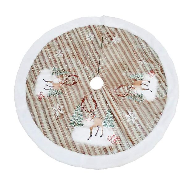 

christmas tree skirt santa claus elk printed tree skirt christmas decoration ornaments home party supplies