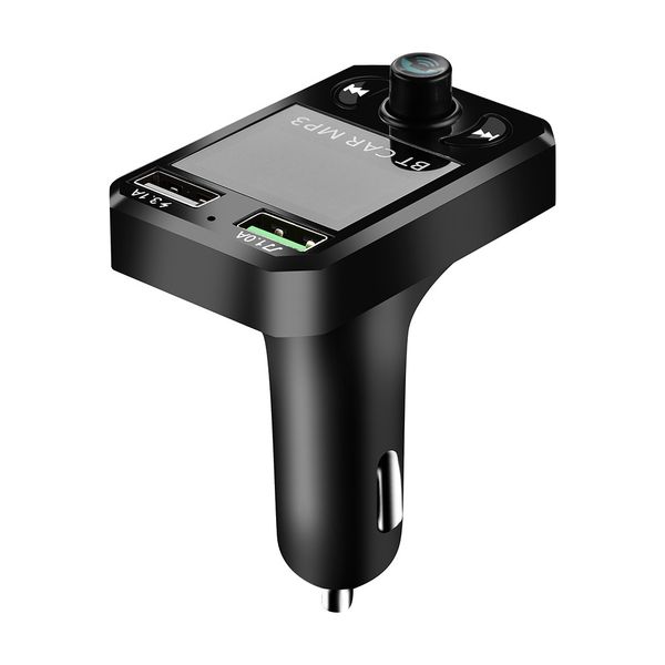 

handscall car charger wireless blueteoth fm transmitter radio receiver mp3 music stereo adapter dual usb port charger#p10