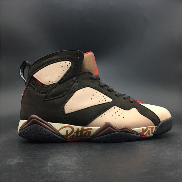 

2019 new 7s basketball shoes patta x 7 sneakers orignal men limited retro men us size 7-12, White;red