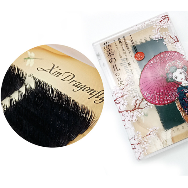 

0.07 v-shaped round hair grafted eyelashes, soft curled eyelashes, natural and realistic hand-made false eyelash extensions