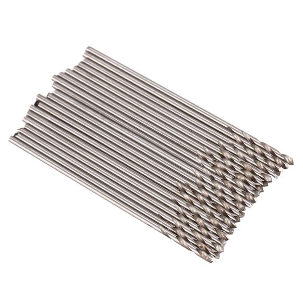 

new-20 pieces metal straight shank 0.8mm twisted drill bit