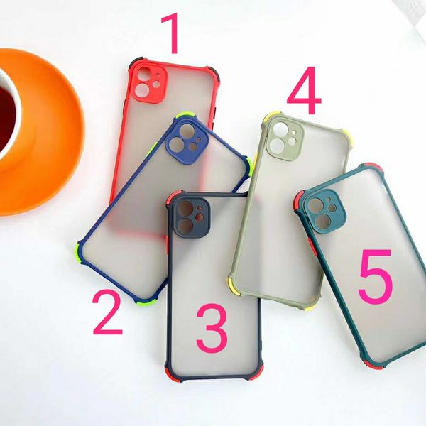 

iphone11 case matte with reinforced corner bumper for iphone11pro 11promax 11 x xs xsmax xr hard pc back case shockproof.with opp package