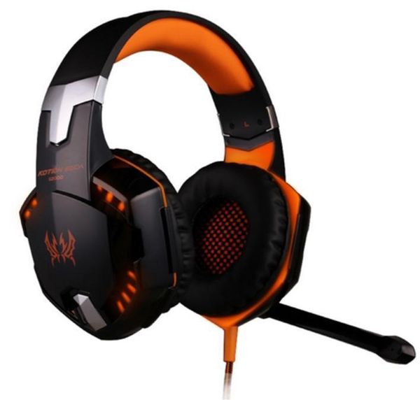 

shuobozd g2000 gaming headphones stereo noise cancelling headsets studio headband microphone earphones with light for computer pc gamer