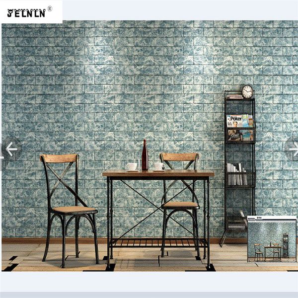 

3d self-adhesive wall stickers living room tv background wall children anti-collision foam stickers simulation marble patte