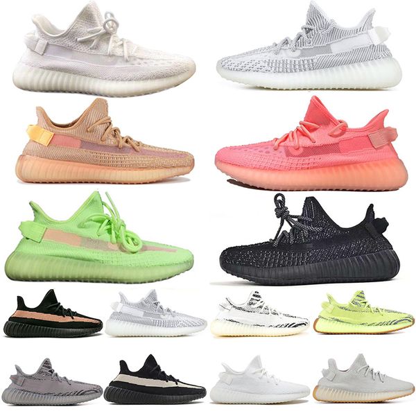 

2019 summer gid glow clay true form hyperspace pink static casual shoes for men women zebra beluga 2.0 sesame designers sneakers, Black