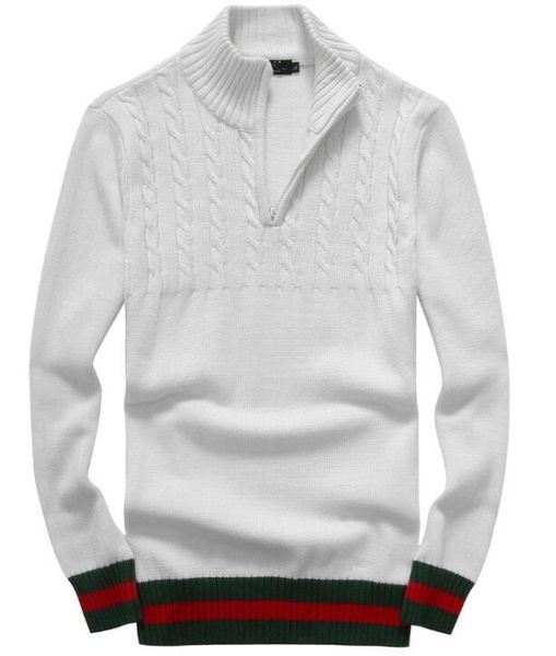 

2019 men 039 lei ure weater luxuriou embroidery weater weater long leeve pullover knitting weater olid color hirt  2xl, White;black