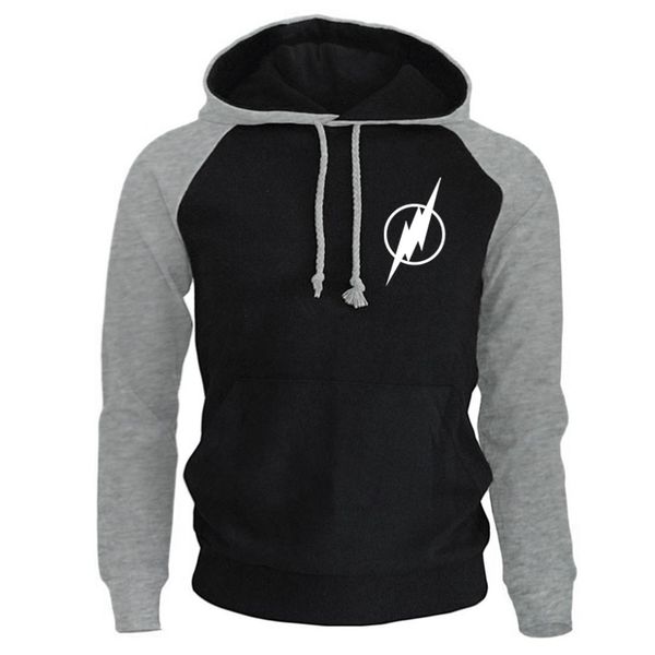 

the big bang theory hoodie hoodies sweatshirt men 2019 new winter autumn hooded sheldon the flash men's sweatshirt high quality, Black