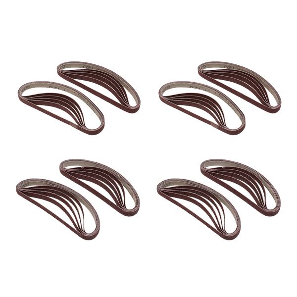 

40 pieces assorted grits metal grinding metal sanding belt kit 80# and 120#