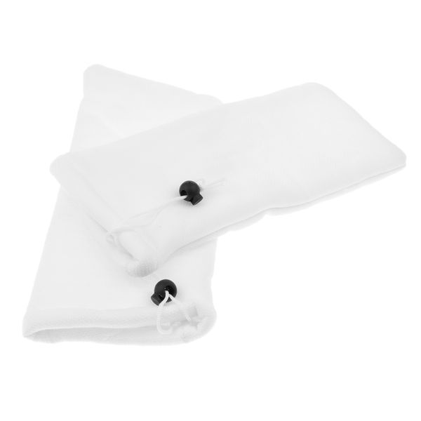 

2 pcs white aquarium tank filter bags polyester fish tank filter sock bags