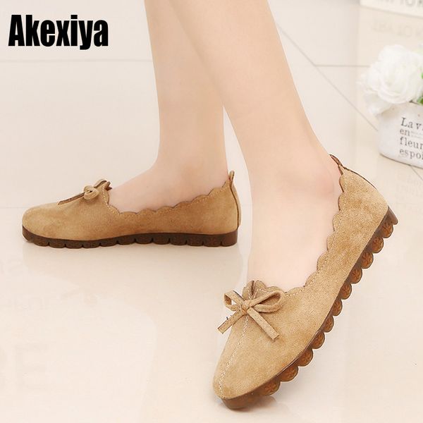 2019 Women Flat Shoes Casual Shoes Bow Footwear Women Slip On
