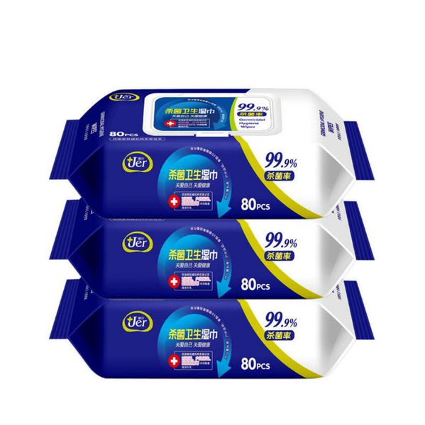 

безалкогольные дезинфекции иствуд влажное бумажное полотенце 80шт/уп домашнего офиса влажные салфетки dipes 10packs ooa7739