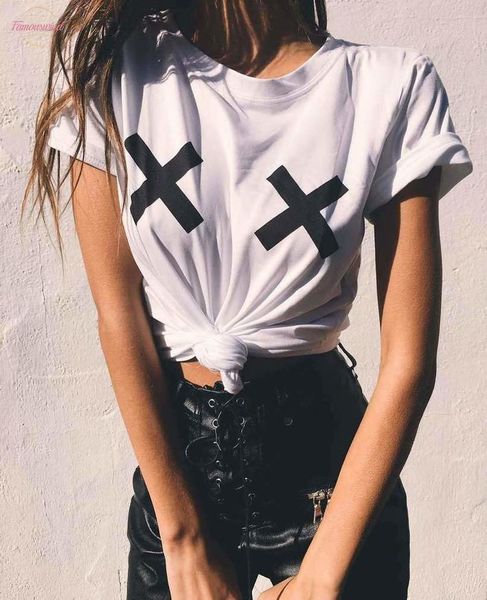 

heart print t shirt women short sleeve o neck loose tshirt 2020 summer women tee shirt mujer, White