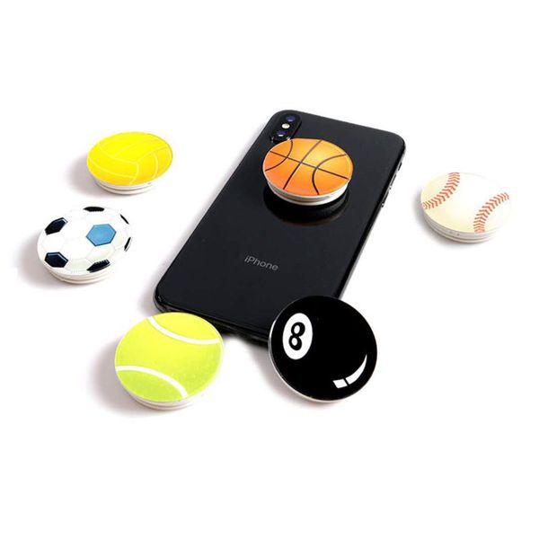 

Универсальный 360 Градусов Футбол Баскетбол Держатель Сотового Телефона Настоящий 3 М клей Расширяемая Ручка Палец Стенд Гибкий Для iPhone X 8 7 плюс Samsung