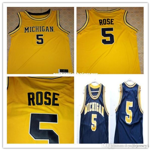 

jalen rose 5 michigan state basketball jersey throwbacks yellow custom any size,number and name stitched xxs-6xl, Black;blue