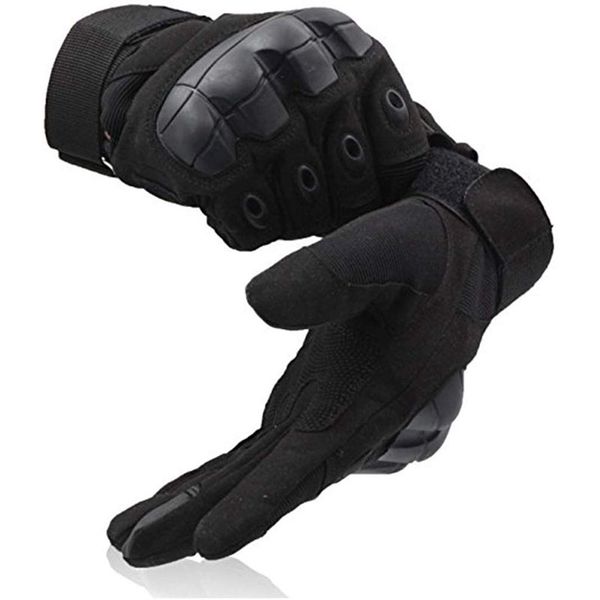 

full finger outdoor glove contact screen men`s cycling climbing sports glove for riding motorcycle phone, Black