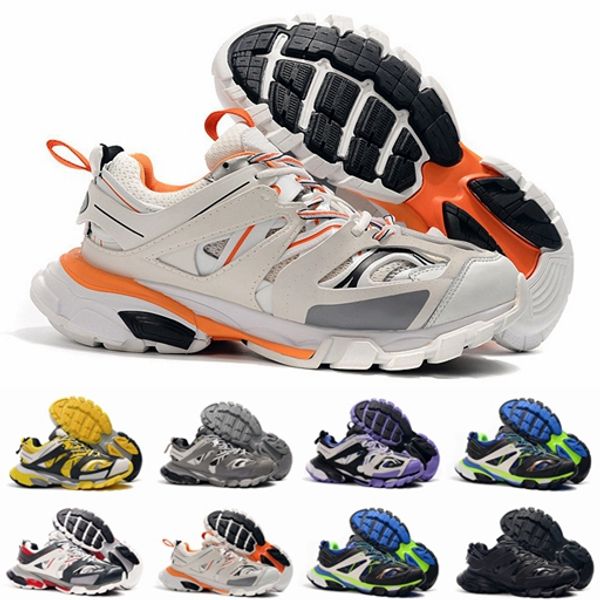 

3.0 tess s paris triple s mens womens sneakers men running shoes sport orange yellow black red trainers casual shoes zapatos chaussures, White;red