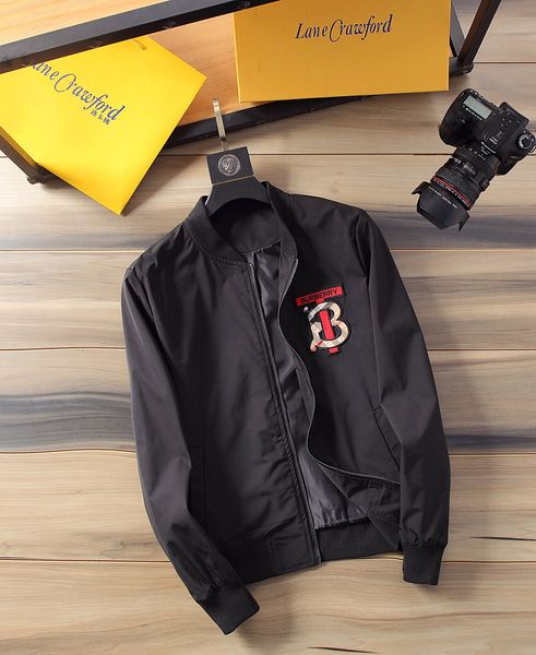 

2019 new men de igner jacket ca ual luxury weat hirt hoodie long leeve autumn port zipper brand windbreaker tiger men fa hion jacket, Black